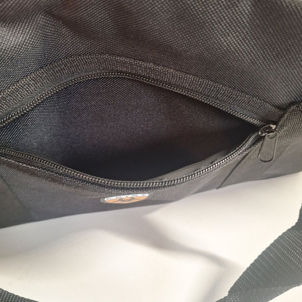 Ariat Black Polyester Duffle Bag With Zippered Pocket & Double Handles  16x10x6" - Picture 6 of 12